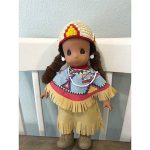 Vintage Precious Moments Doll Native American Aguene Yakima 12"